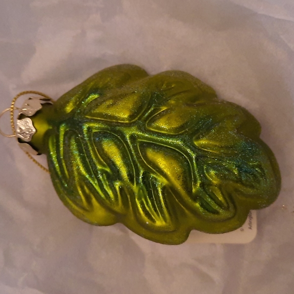 Leaf Leaves Glass Ornament Fall Holiday Christmas All Seasons Decoration Decor - Picture 6 of 11